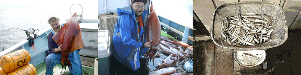 木彫りの魚　10kgオーバーの樽イカ